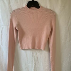 Brandy Melville Long sleeve pink top